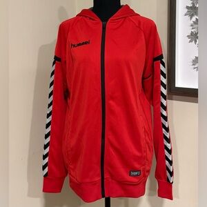 Hummel Authentic Charge Red Zip Hoodie